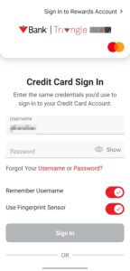 mc card login