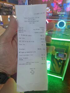 영수증 사진