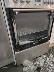 broken oven door