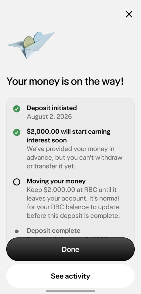 more deposit more deposit